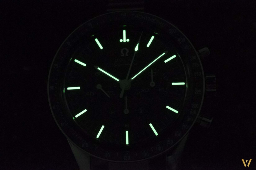 Omega Speedmaster Moonwatch Caliber 321 at night