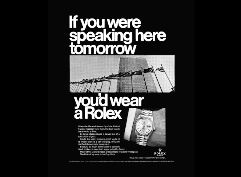 Rolex Day-Date: old advertising