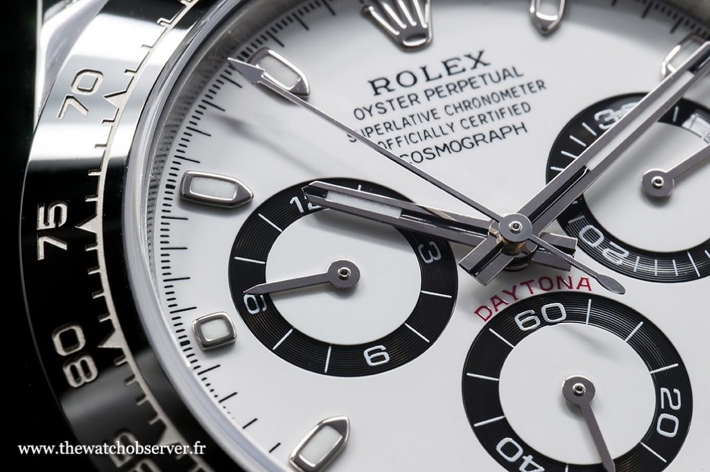 Detail #2 - dial of the Rolex Daytona 116500LN