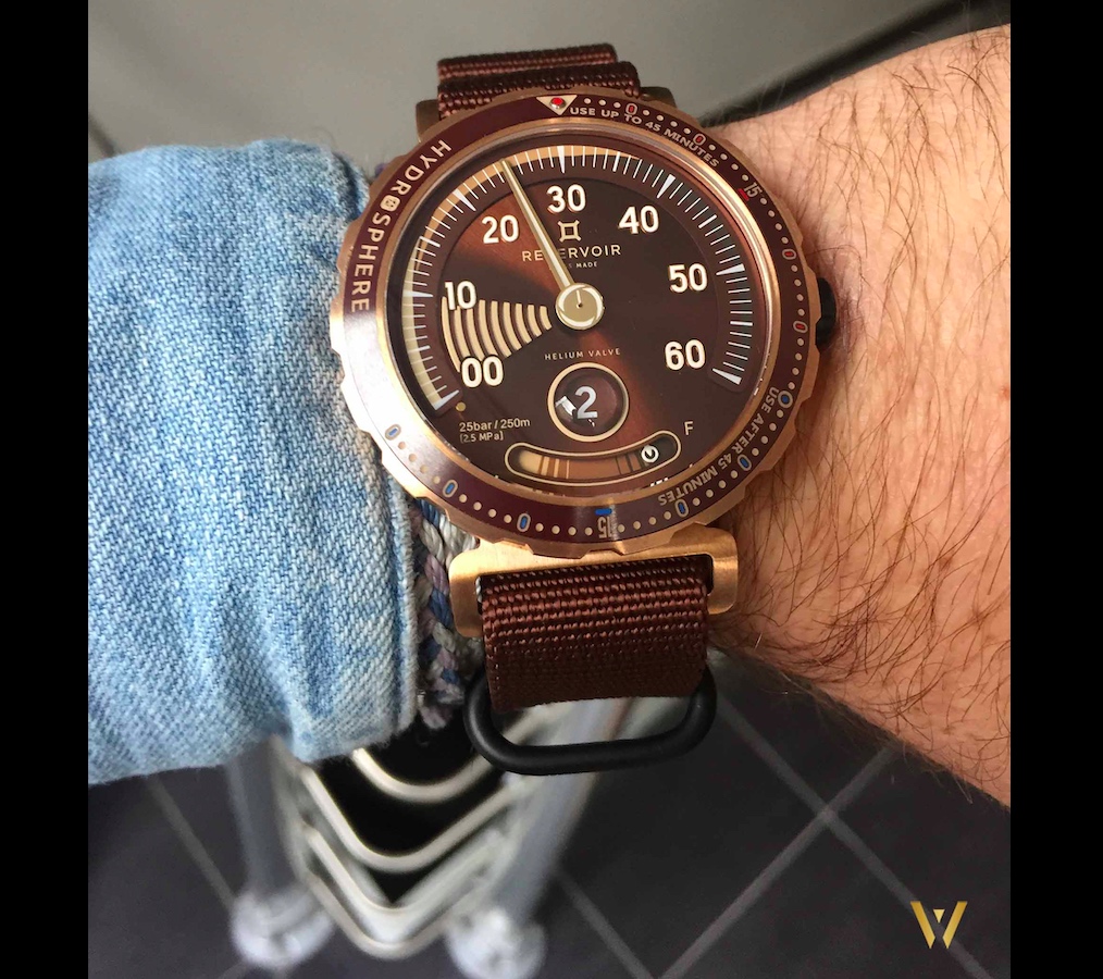 RESERVOIR Hydrosphere Bronze Maldives Edition on the wrist