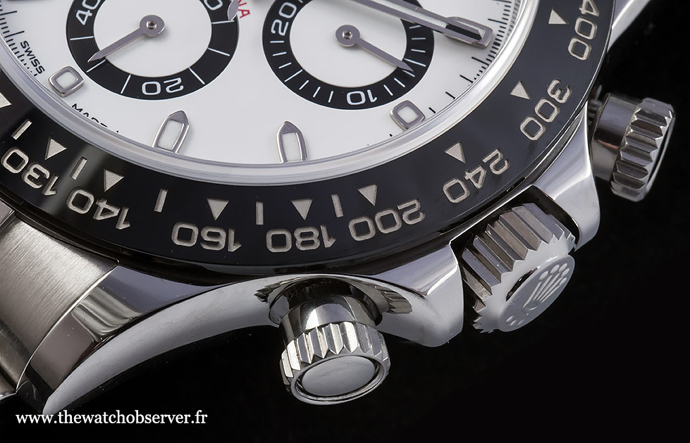 Detail - pushers of the Rolex Daytona 116500LN