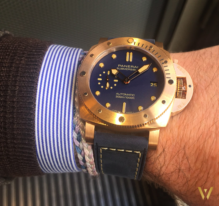 Around the wrist: the new Panerai Bronzo PAM01074