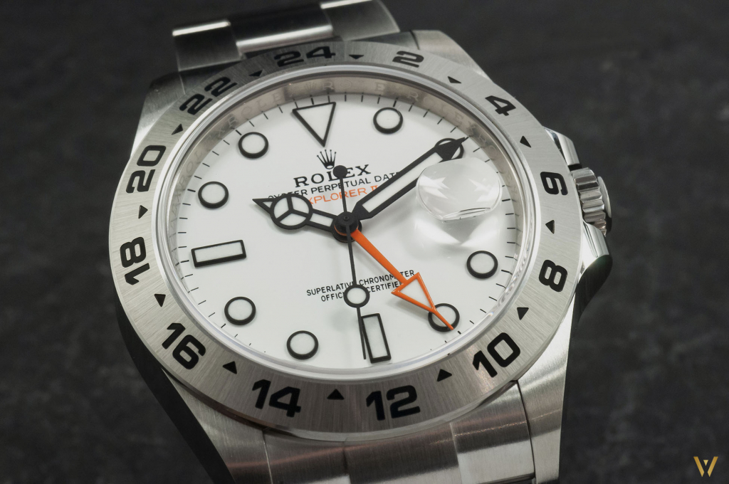 Brushed steel case Rolex Explorer II ref. 226570 Polar dial