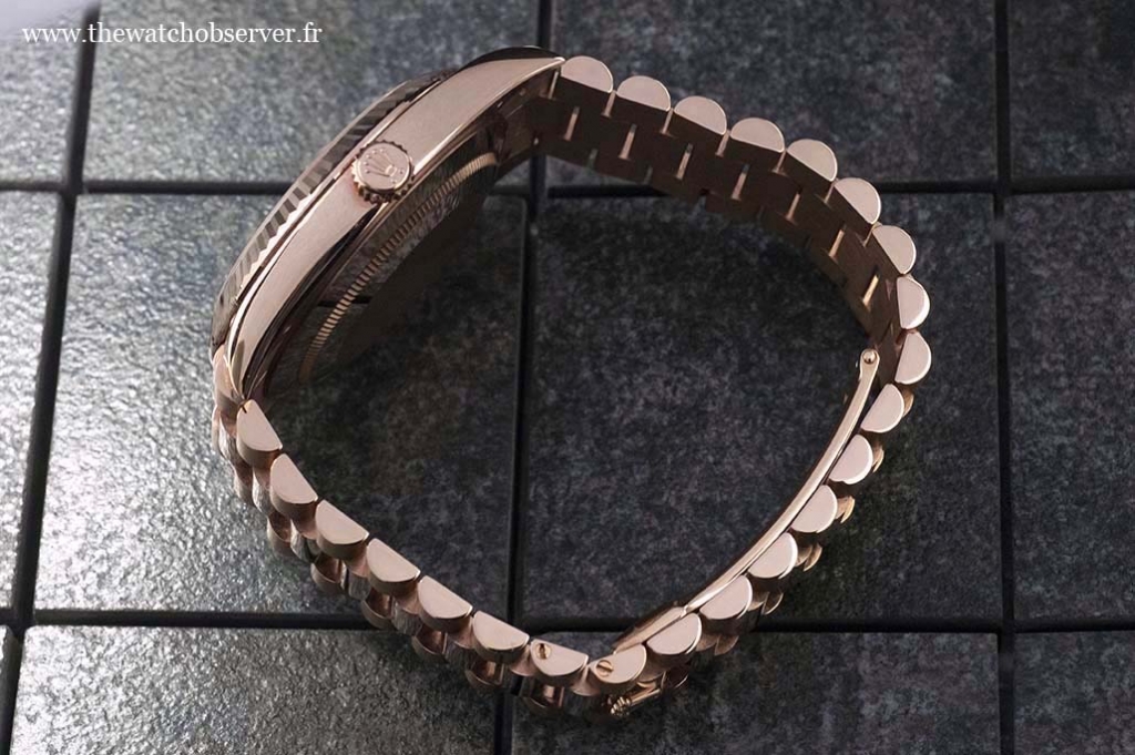 Bracelet Rolex President - Rolex Day-Date 40 Everose gold