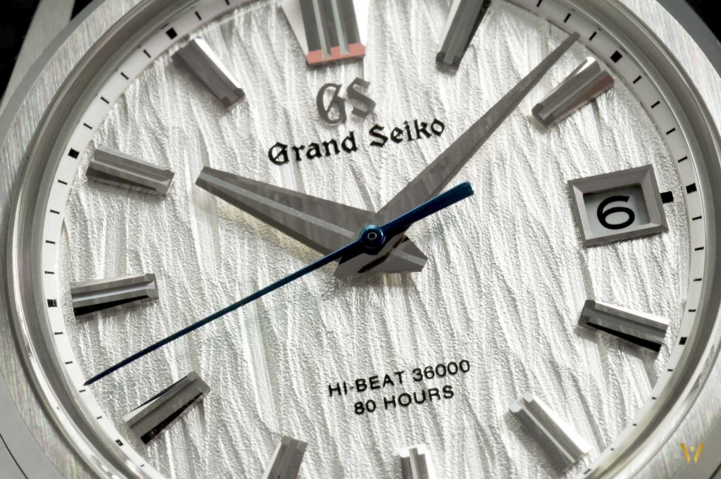 Macro photo of the dial - Grand Seiko SLGH005